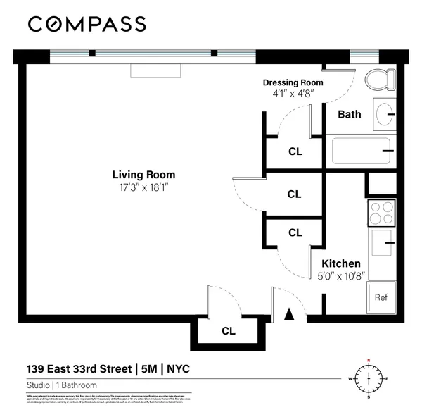 $3,650 | 139 East 33rd Street, Unit 5M | Kips Bay