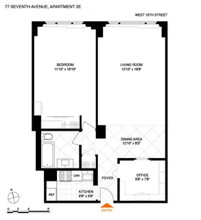 $950,000 | 77 7th Avenue, Unit 2E | Chelsea