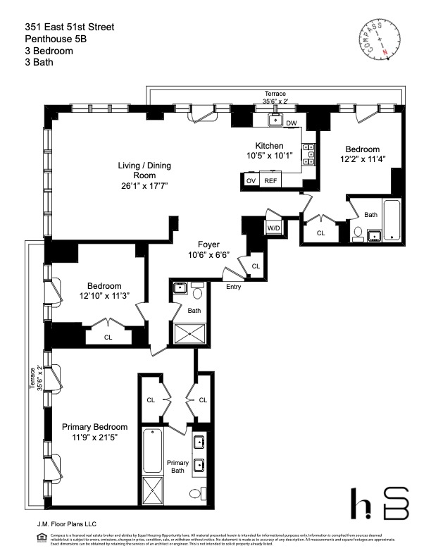 351 East 51st Street PH5B Turtle Bay New York NY 10022