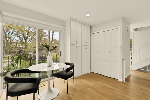 a kitchen with stainless steel appliances a stove sink and microwave