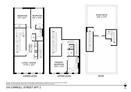$1,850,000 | 316 Carroll Street, Unit 2 | Carroll Gardens