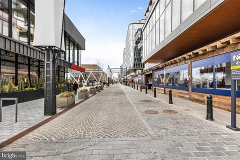 a view of a building with a street