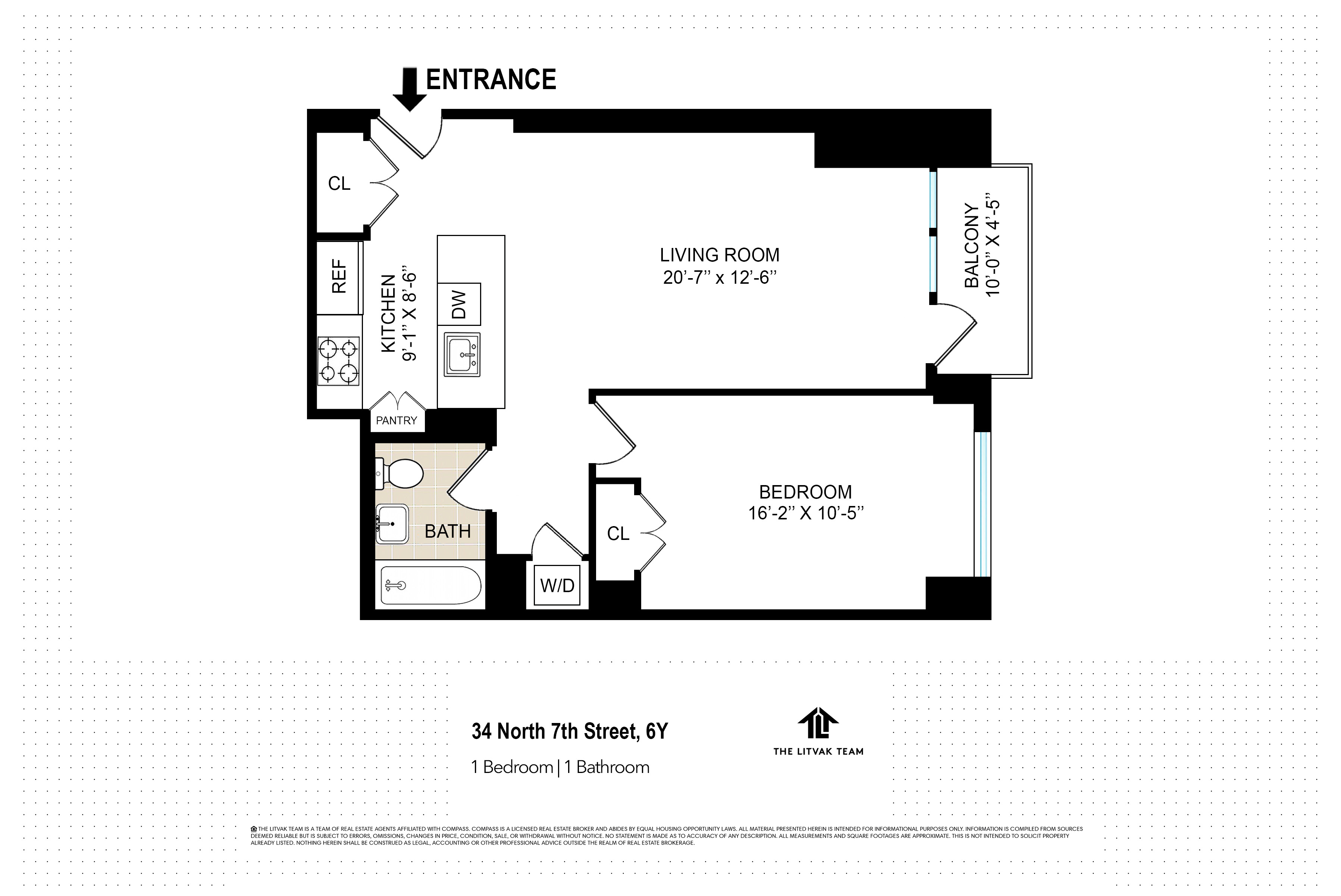 34 North 7th Street, Unit 6Y Brooklyn, NY 11249 - Photo 20 of 20 a picture of a bench in front of a