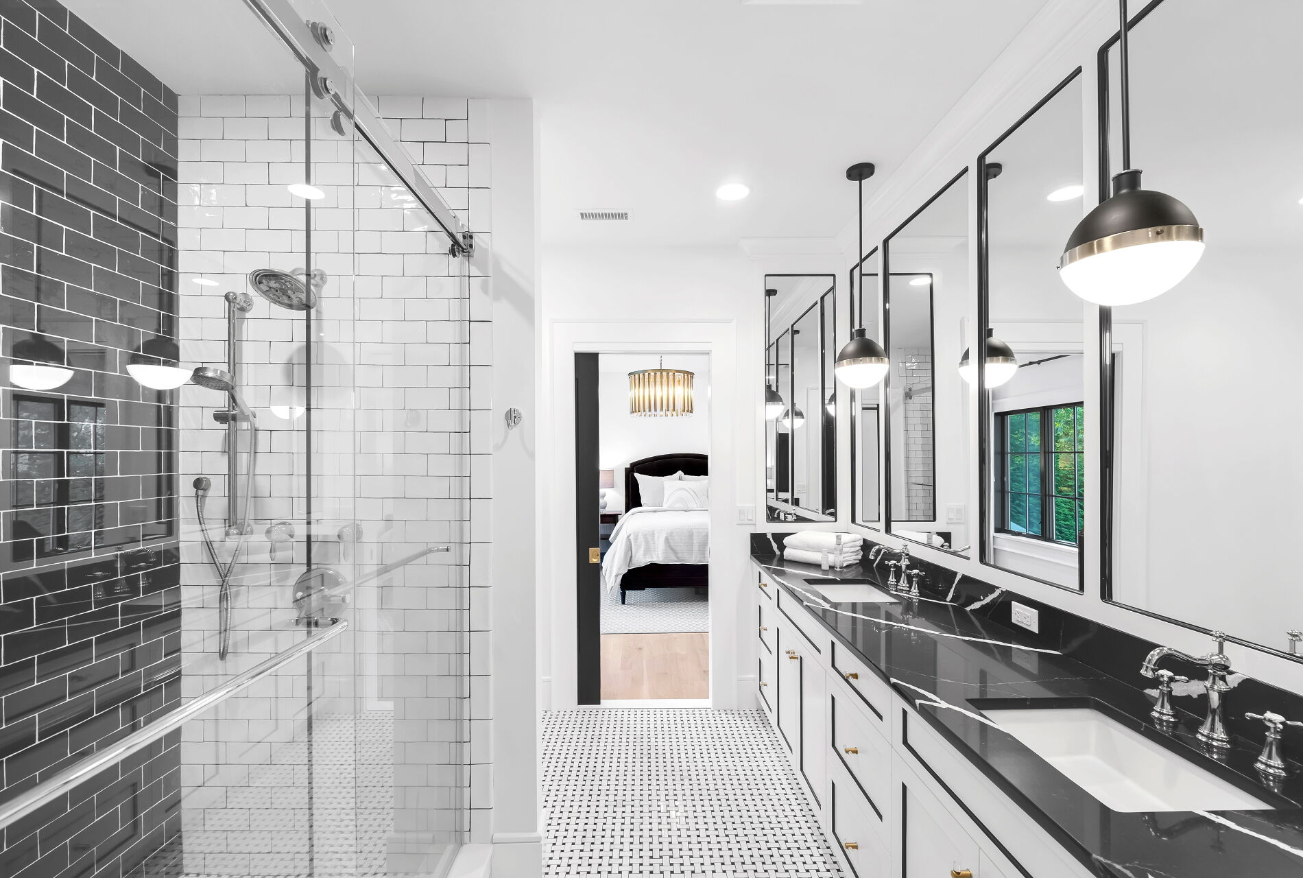 838 Seneca Road Franklin Lakes, NJ 07417 - Photo 48 of 92 a en suite bathroom with a sink and a mirror