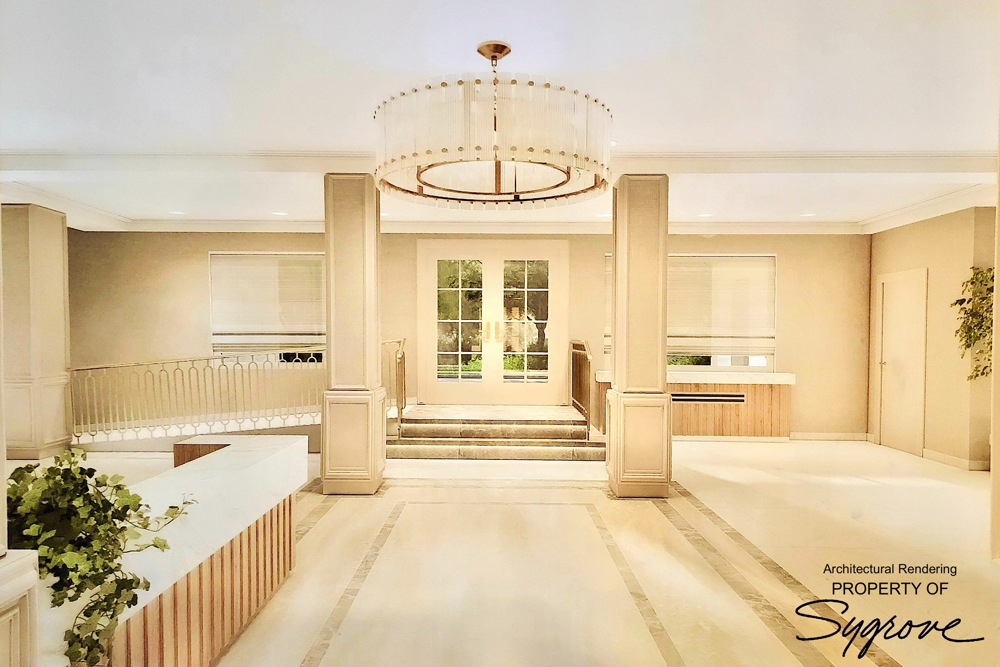 159-00 Riverside Drive West, Unit 5D Manhattan, NY 10032 - Photo 10 of 19 a spacious bedroom with a bed and a chandelier