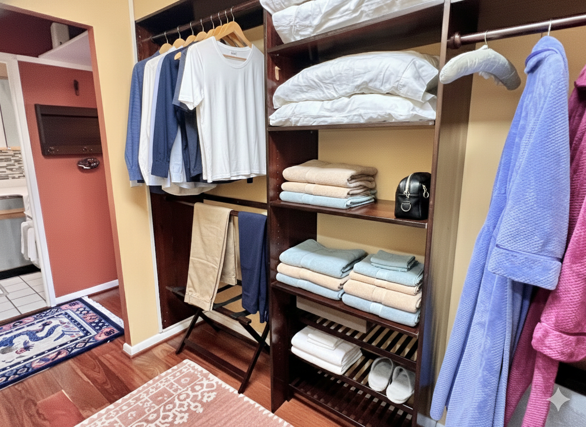 520 N Street Southwest, Unit S112 Washington, DC 20024 - Photo 12 of 40 a view of walk in closet with clothes and shoes