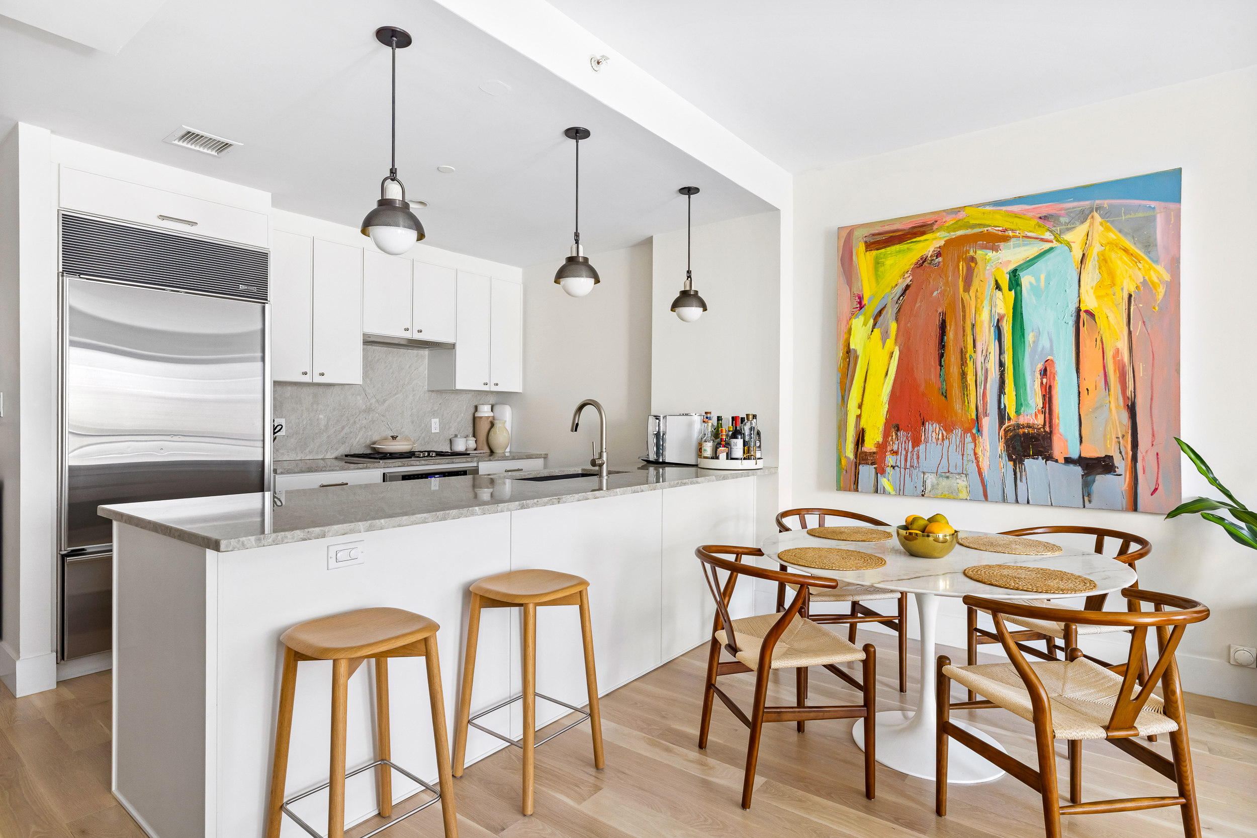 47 Dean Street, Unit 3B Brooklyn, NY 11201 - Photo 4 of 11 a dining table chairs next to a window