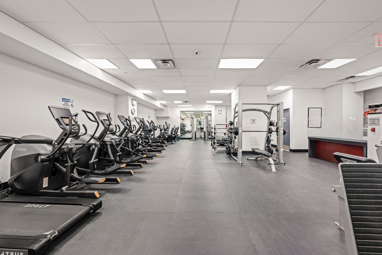 400 East 56th Street, Unit 19O Manhattan, NY 10022 - Photo 16 of 20 a view of a room with gym equipment