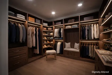 a walk in closet