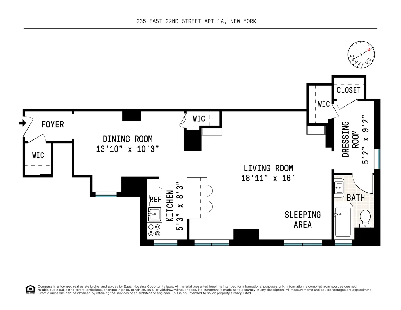$515,000 | 235 East 22nd Street, Unit 1A | Gramercy