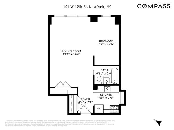 $5,250 | 101 West 12th Street, Unit 14X | West Village