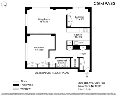 $999,999 | 330 3rd Avenue, Unit 15G | Kips Bay