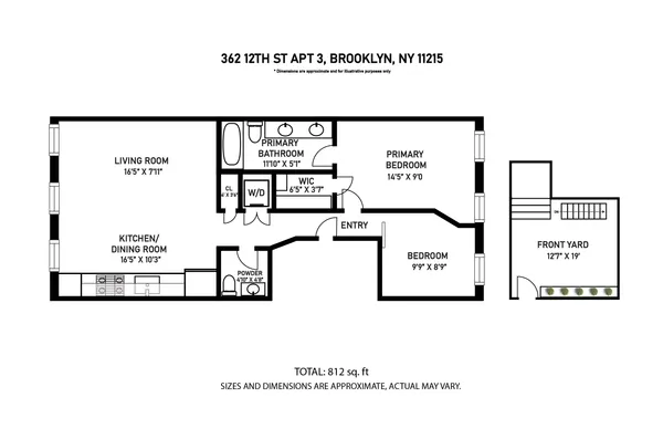 $1,375,000 | 362 13th Street, Unit 3 | Park Slope