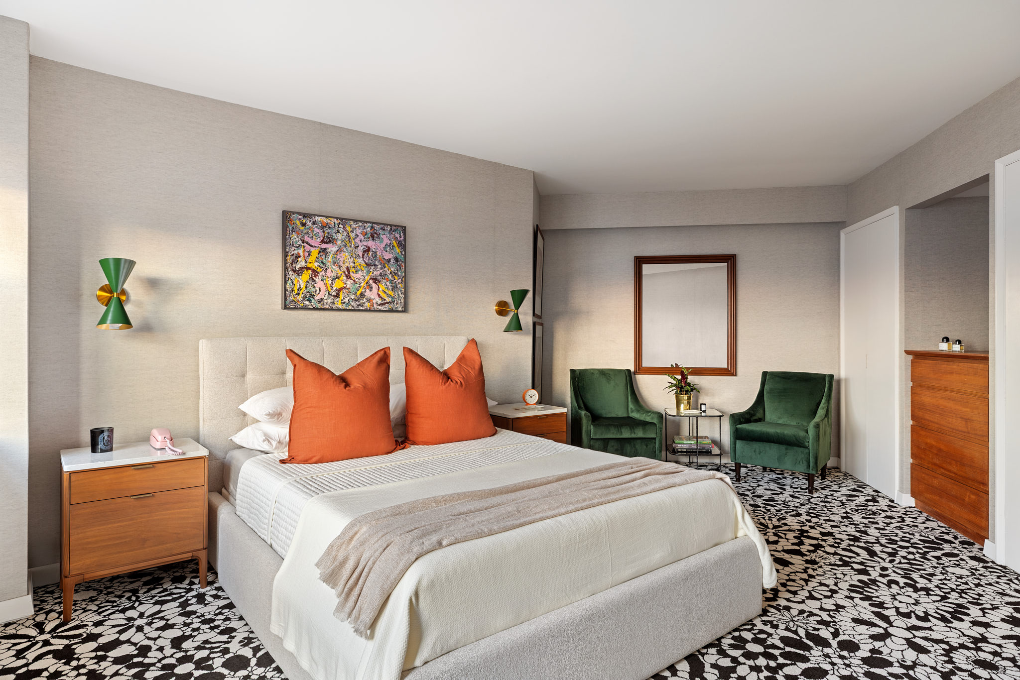 31 Jane Street, Unit 16A Manhattan, NY 10014 - Photo 8 of 17 a bedroom with bed chair and window