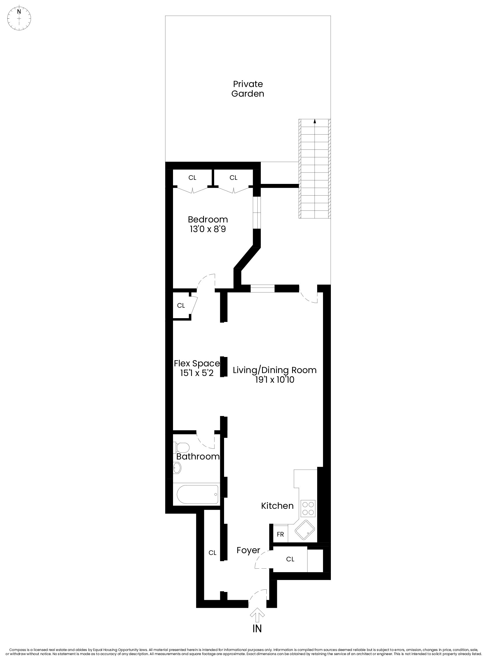 3 East 128th Street, Unit GARDEN Manhattan, NY 10035 - Photo 10 of 10 a picture of a floor plan