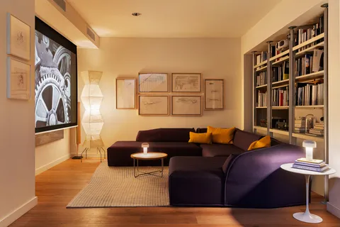 a view of a workspace with furniture