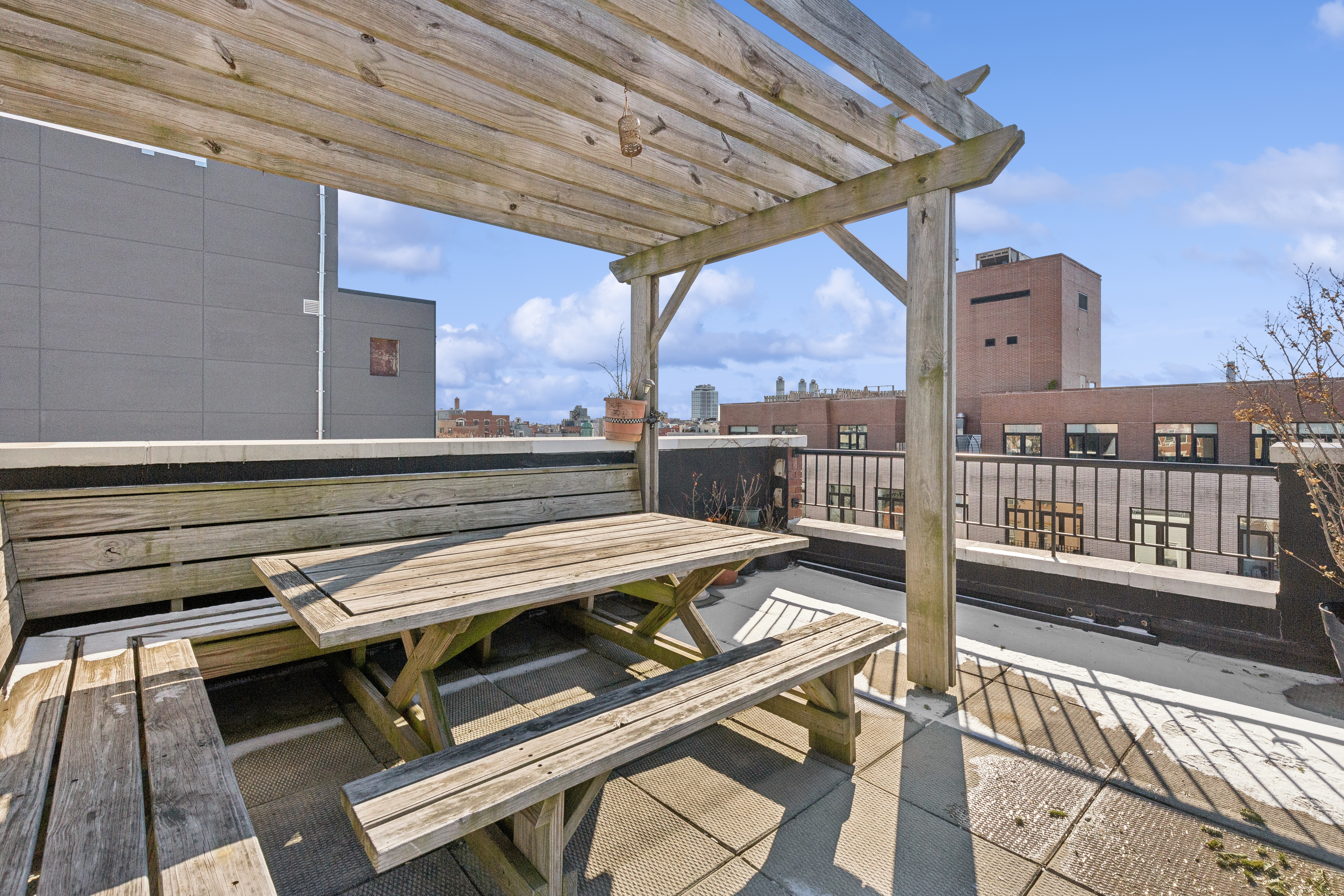 131 North 6th Street, Unit 4 Brooklyn, NY 11249 - Photo 6 of 6 a view of a patio with a table and chairs