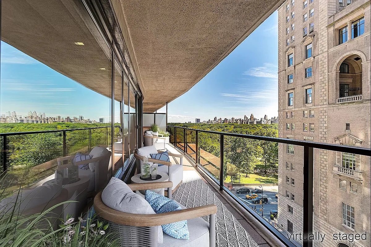 a view of a balcony with lake view and a ocean view