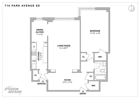 $1,150,000 | 710 Park Avenue, Unit 6D | Lenox Hill