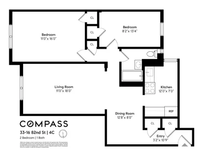 $425,000 | 33-16 82nd Street, Unit 4C | Jackson Heights