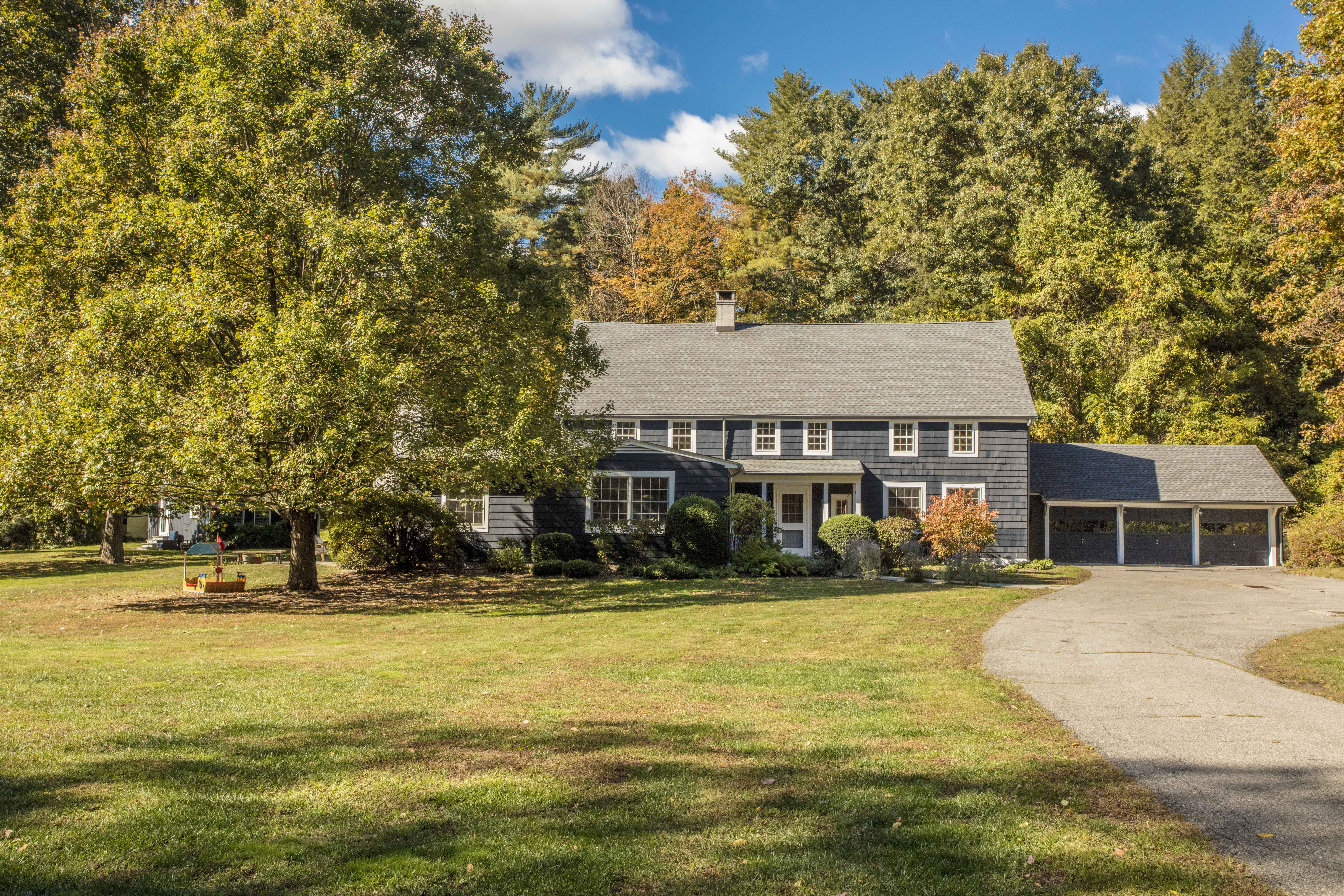 41 Harris Road Katonah, NY 10536 - Photo 39 of 48 a swimming pool view with a outdoor seating