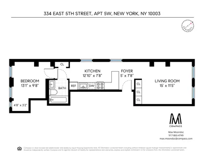 $670,000 | 334 East 5th Street, Unit 5W | East Village