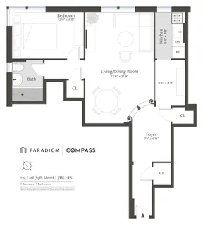 $625,000 | 225 East 74th Street, Unit 3M | Lenox Hill