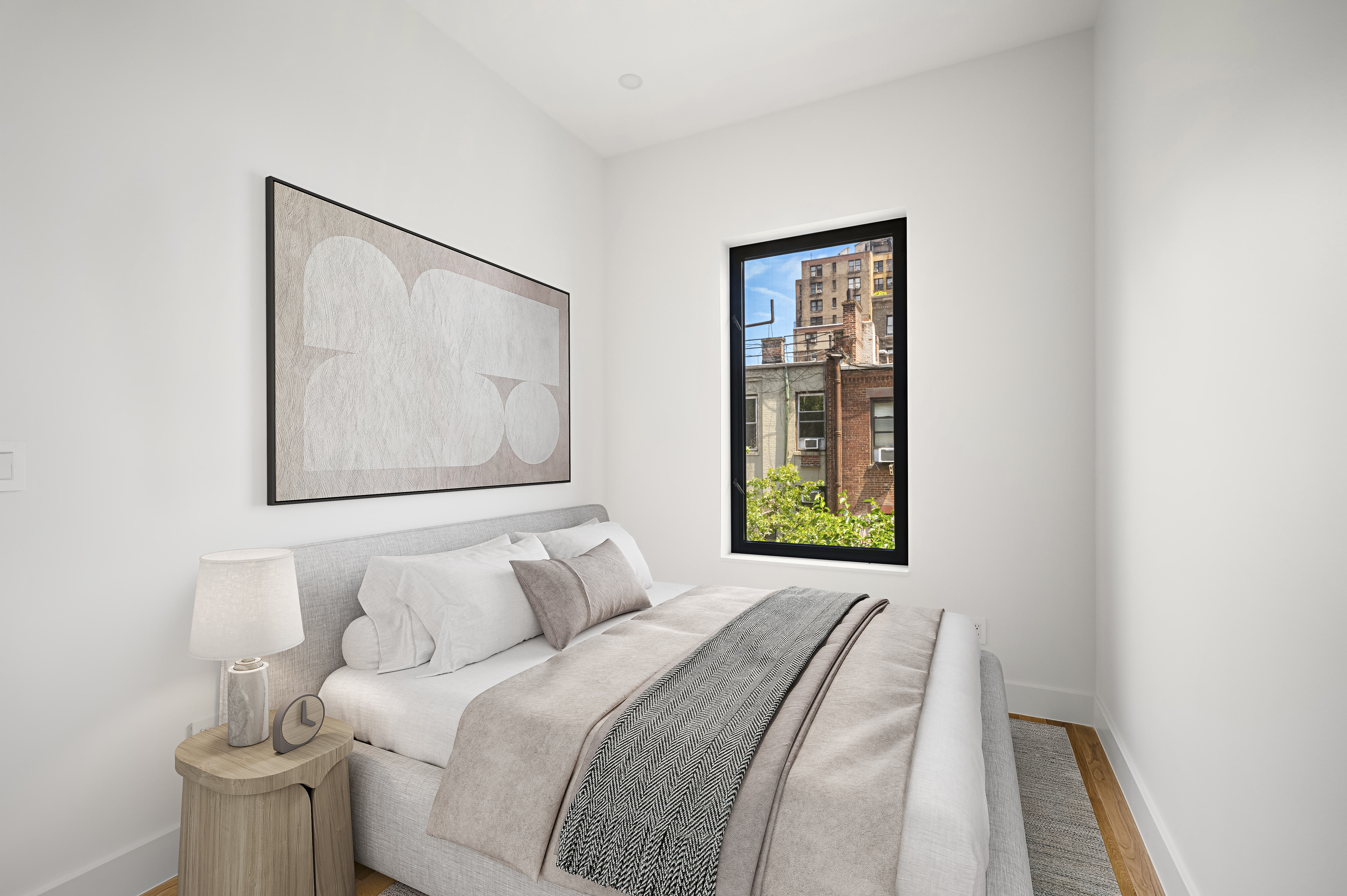61 West 70th Street, Unit PH Manhattan, NY 10023 - Photo 14 of 18 a bedroom with a bed and a window
