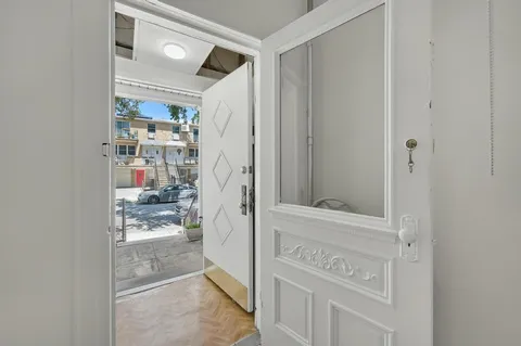 a view of front door