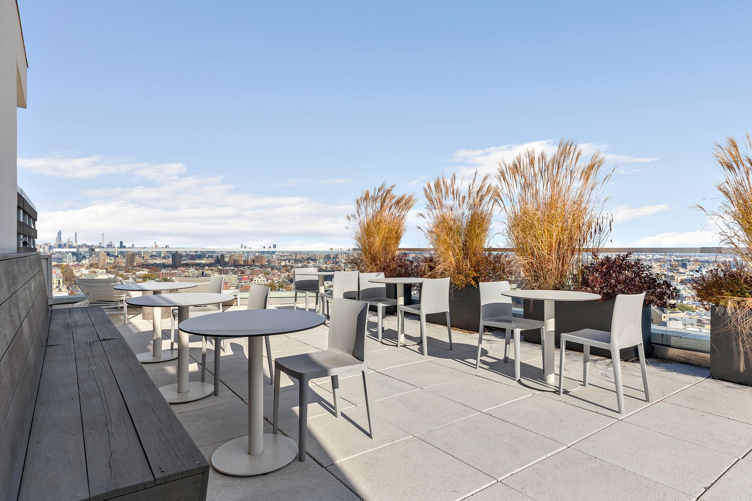 856 Washington Avenue, Unit 9A Brooklyn, NY 11238 - Photo 15 of 25 a view of a terrace with furniture and a table