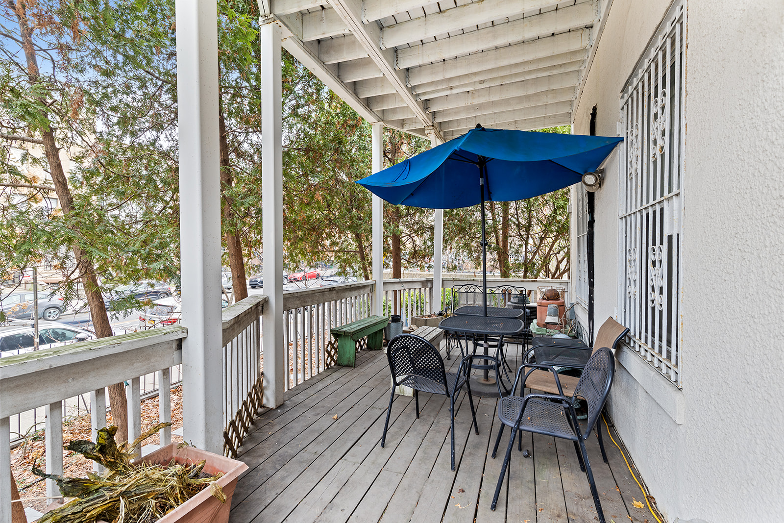 110 Clinton Avenue, Unit 1A Brooklyn, NY 11205 - Photo 6 of 9 a view of balcony with furniture and outdoor seating