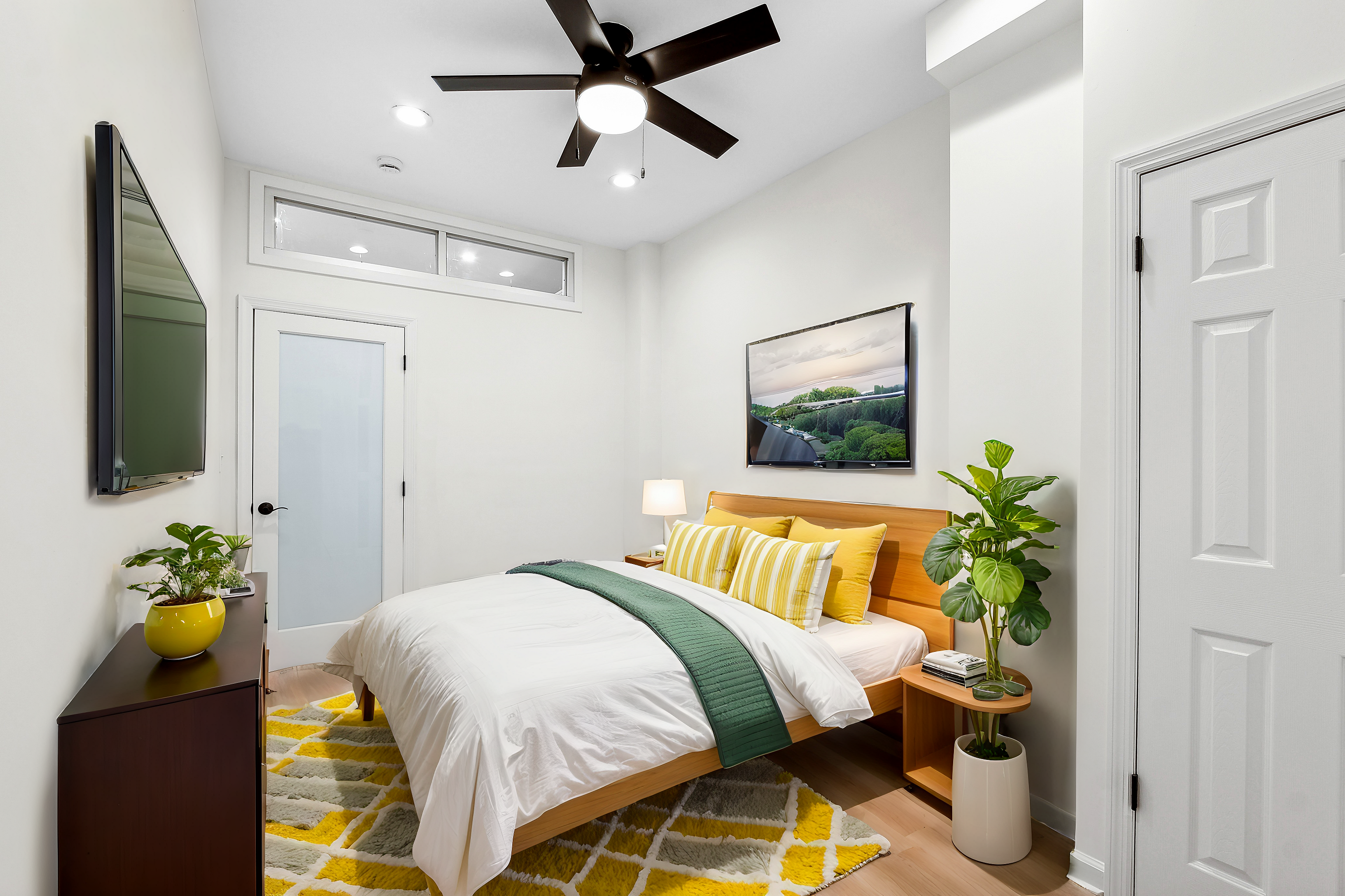 398 3rd Avenue, Unit 2D Manhattan, NY 10016 - Photo 5 of 10 a bed room with a bed mirror and a window