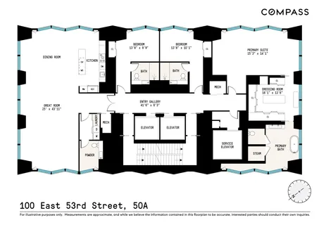$8,250,000 | 100 East 53rd Street, Unit 50A | Midtown East