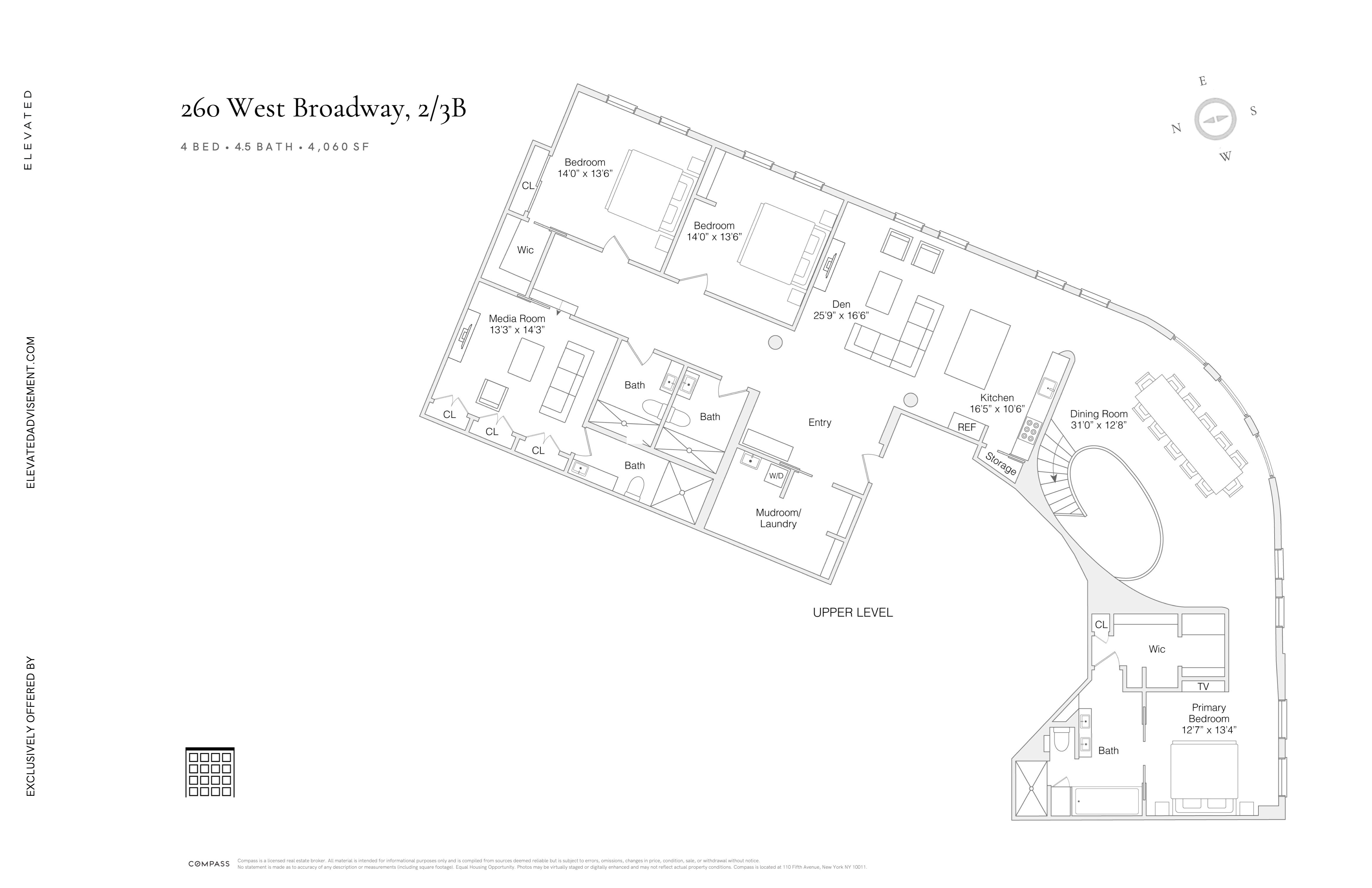 260 West Broadway, Unit 2/3B Manhattan, NY 10013 - Photo 20 of 21 a picture of a room