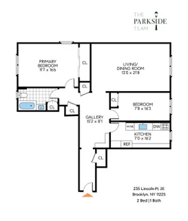 $1,300,000 | 235 Lincoln Place, Unit 2E | Park Slope