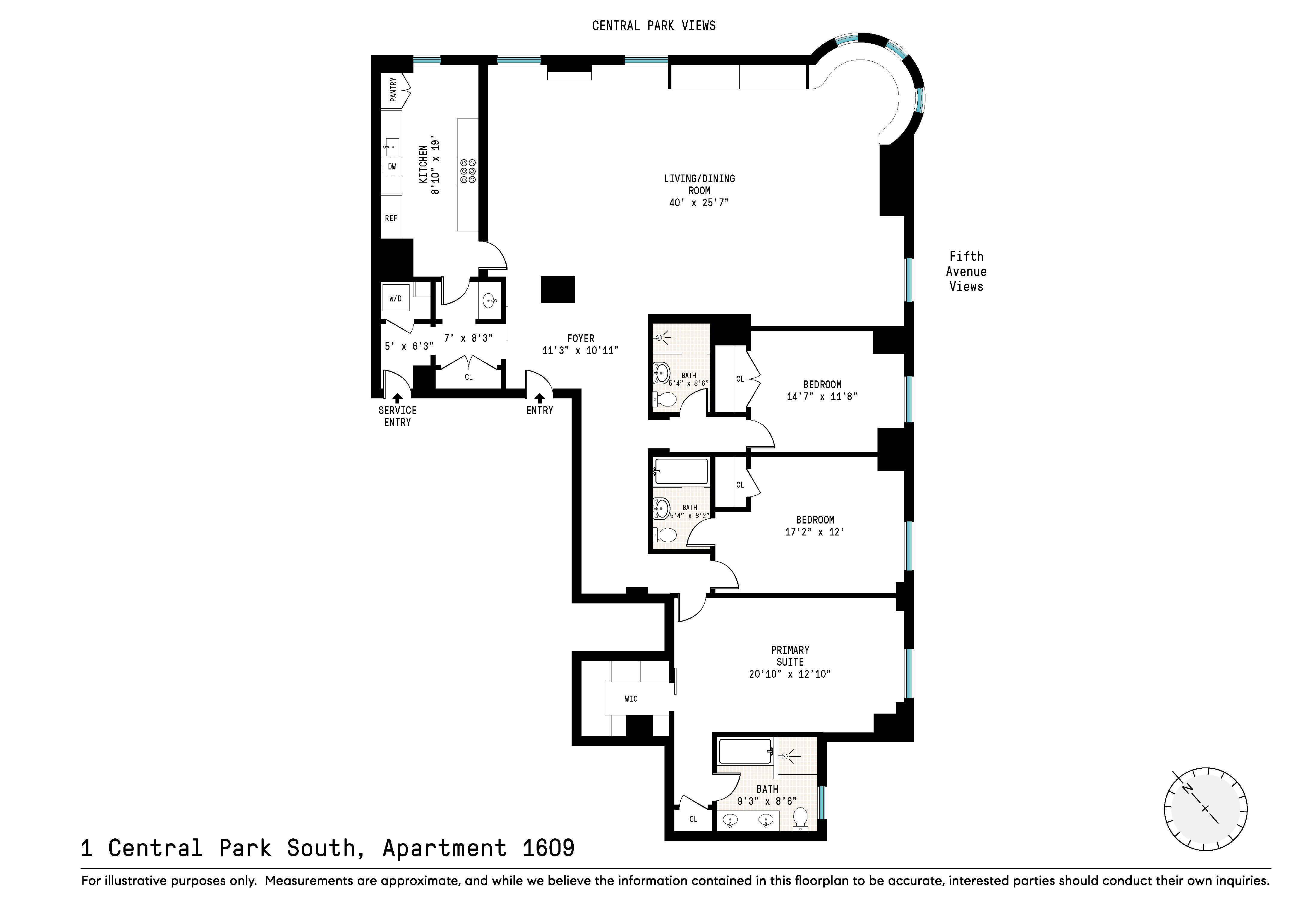 1 Central Park South, Unit 1609 Manhattan, NY 10019 - Photo 27 of 27