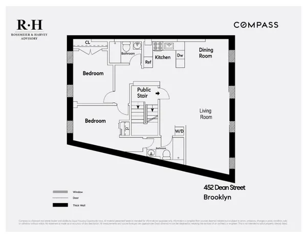 $7,645 | 452 Dean Street, Unit 2F | Park Slope
