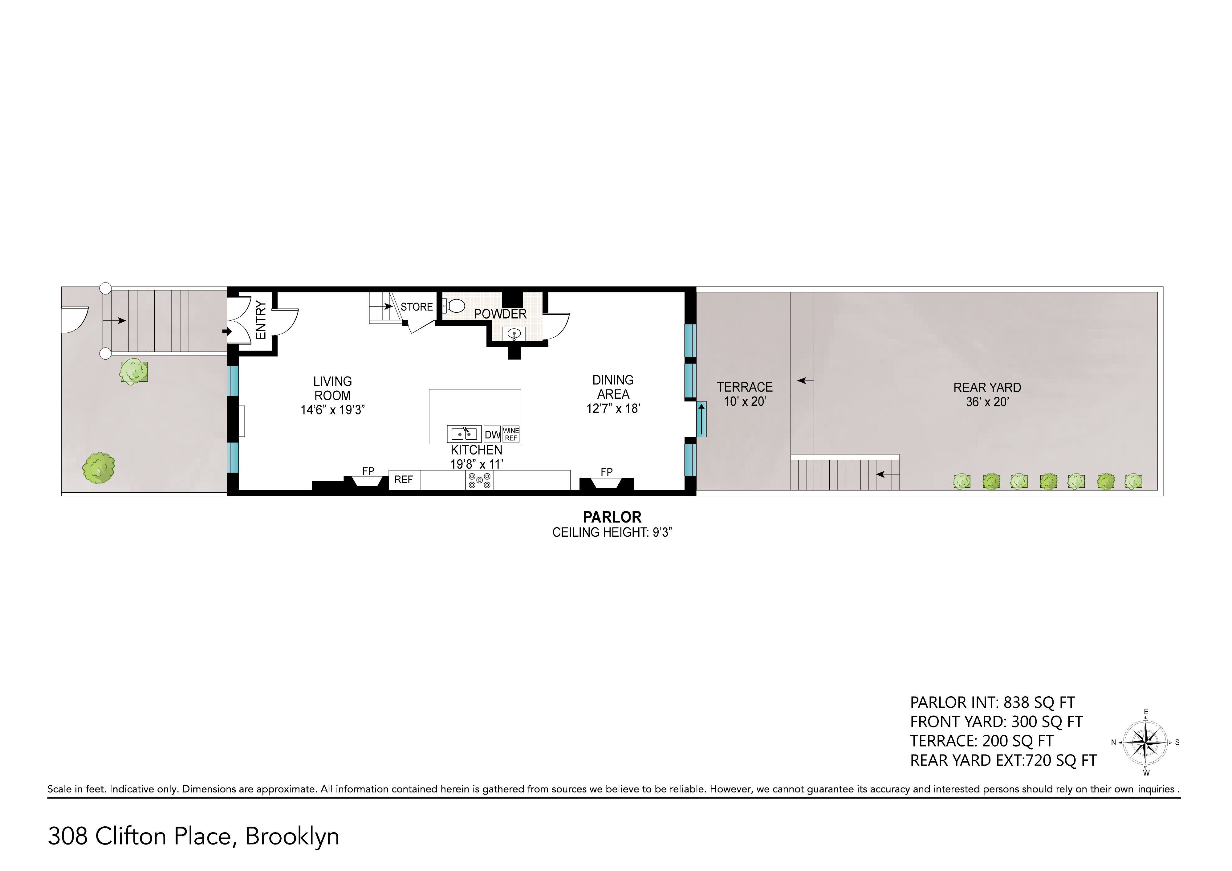 308 Clifton Place Brooklyn, NY 11216 - Photo 40 of 41 a picture of a floor plan