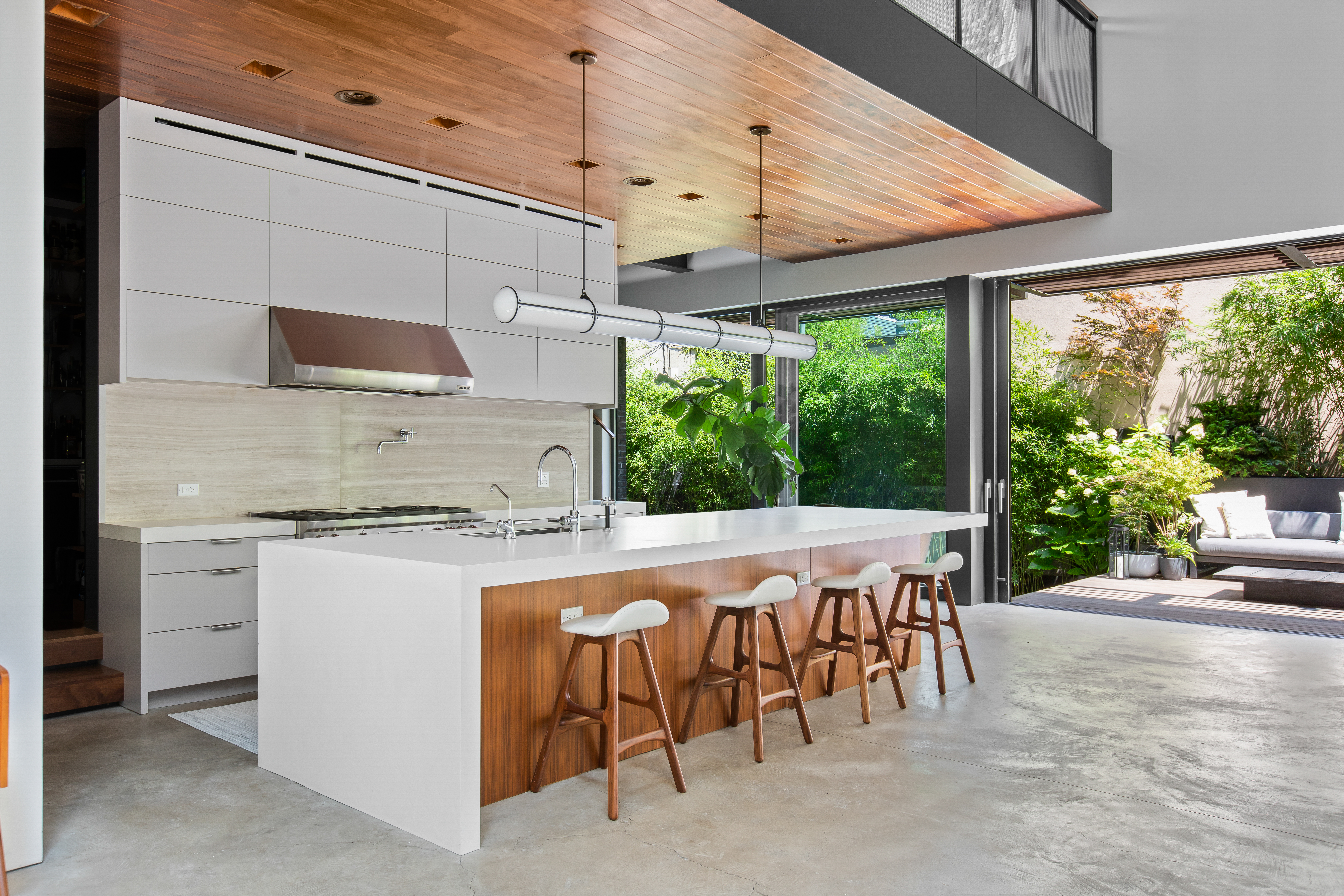 440 Van Brunt Street Brooklyn, NY 11231 - Photo 12 of 33 a kitchen with a stove a sink and a refrigerator