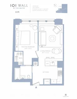 $995,000 | 101 Wall Street, Unit 12A | Financial District
