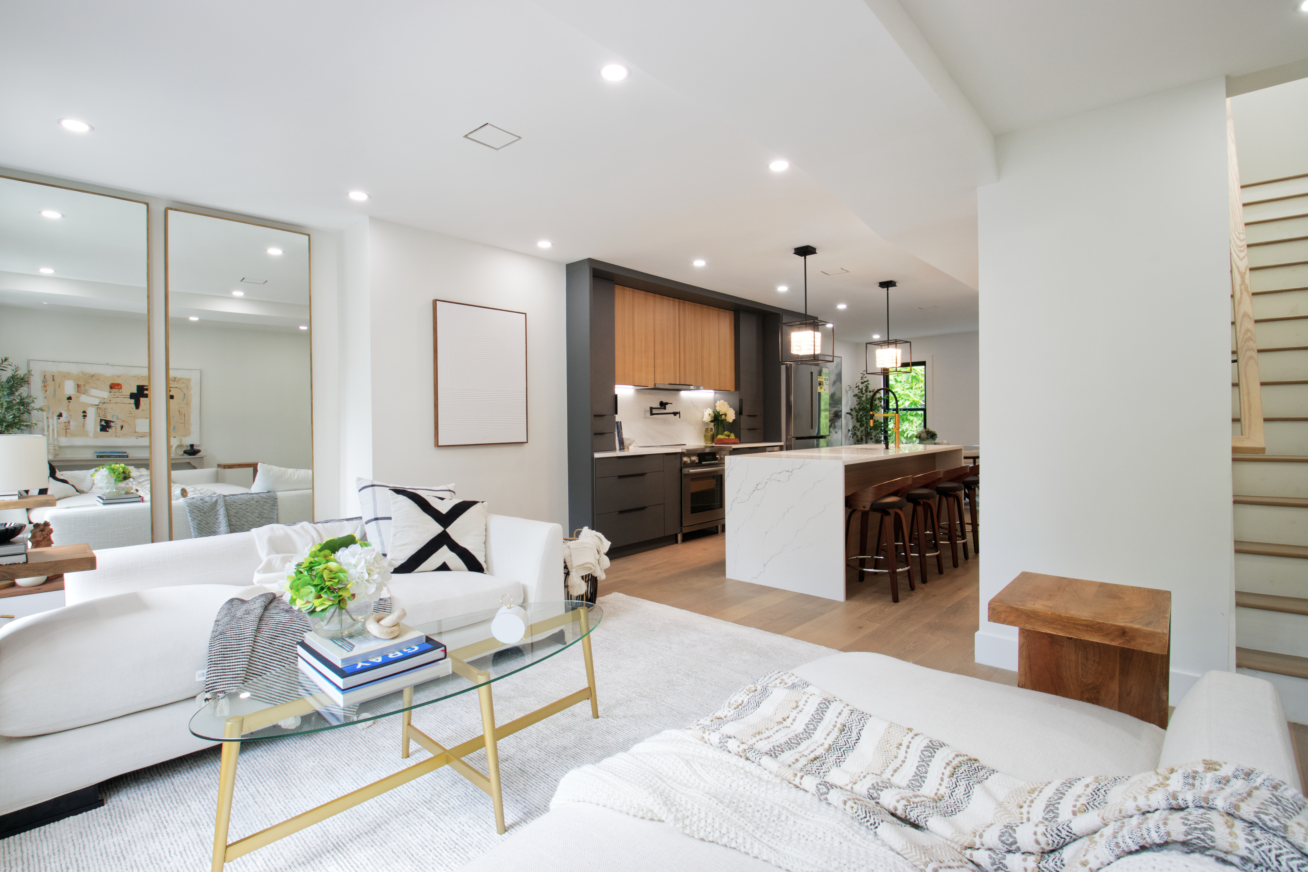 255 Macon Street Brooklyn, NY 11216 - Photo 22 of 36 a living room with furniture and a wooden floor
