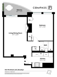 $700,000 | 418 17th Street, Unit 2D | Park Slope