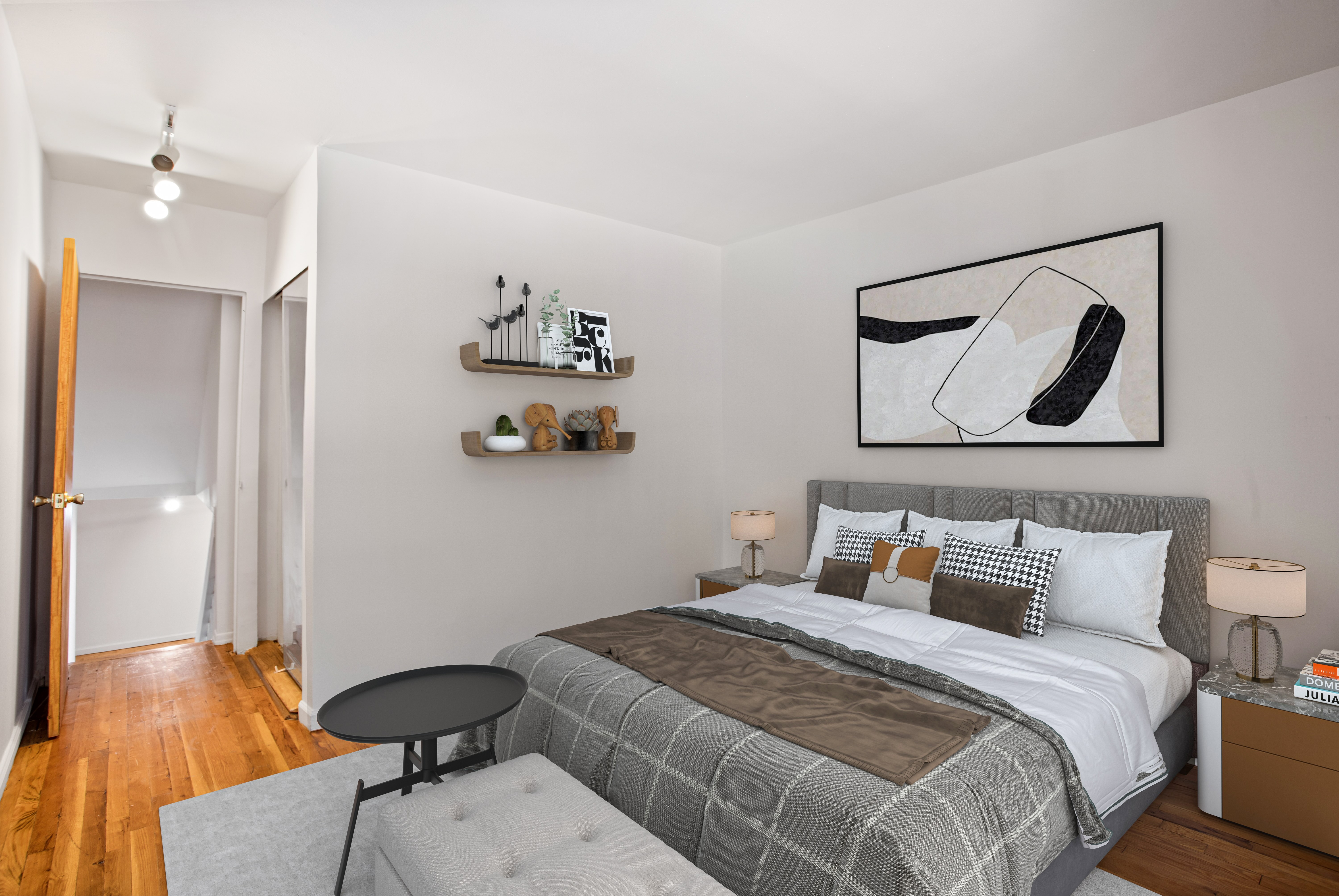 435 East 86th Street, Unit 2C Manhattan, NY 10028 - Photo 6 of 10 a bedroom with a bed and painting on the wall