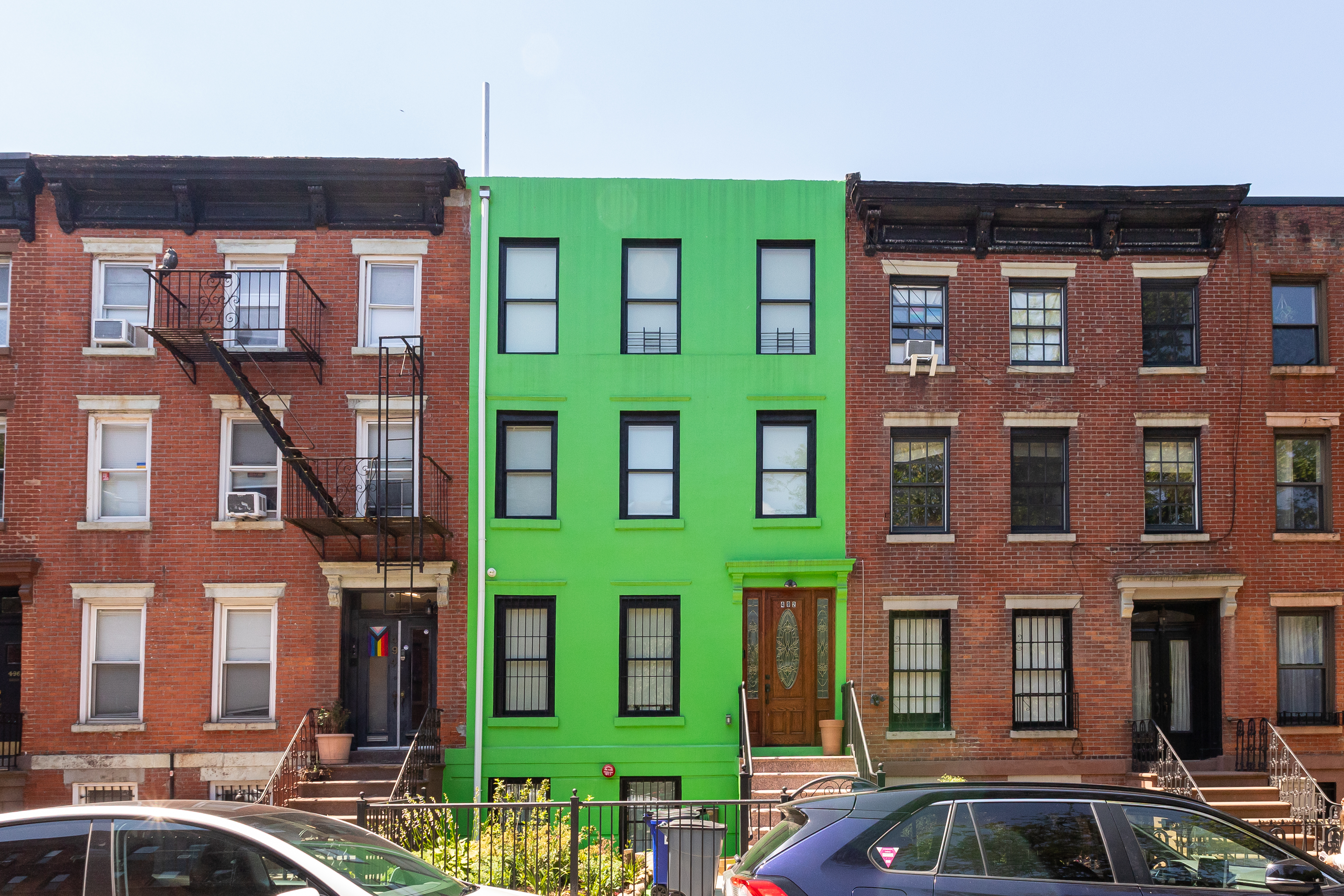 492 Warren Street, Unit GARDEN Brooklyn, NY 11217 - Photo 8 of 8 a front view of a building and front door