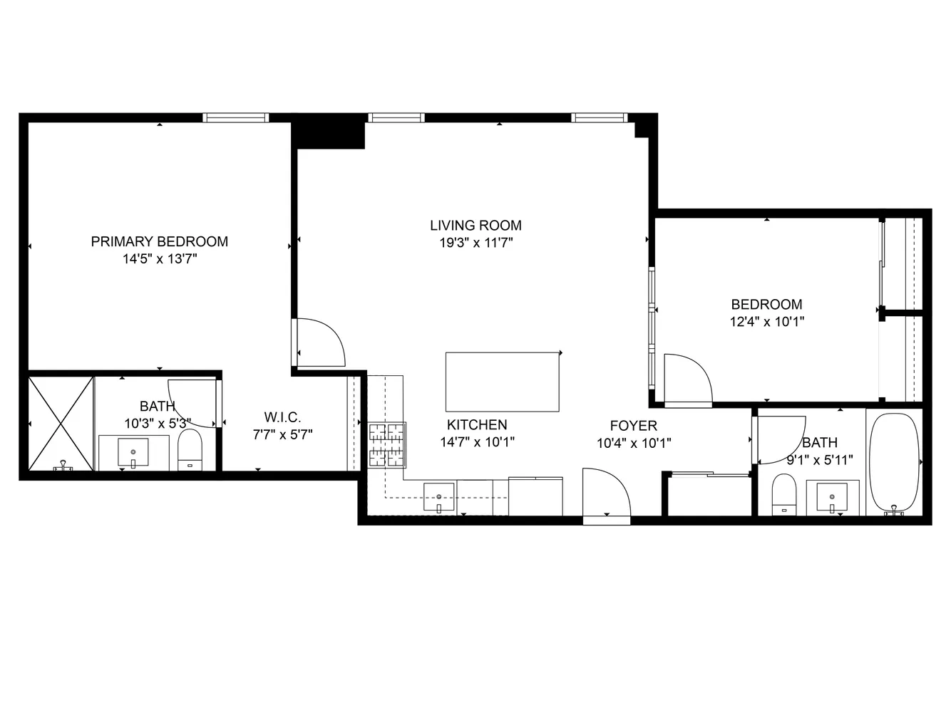 $1,250,000 | 365 Bridge Street, Unit 5O | Downtown Brooklyn