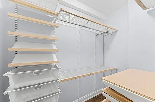 a view of a room with rack on the wall