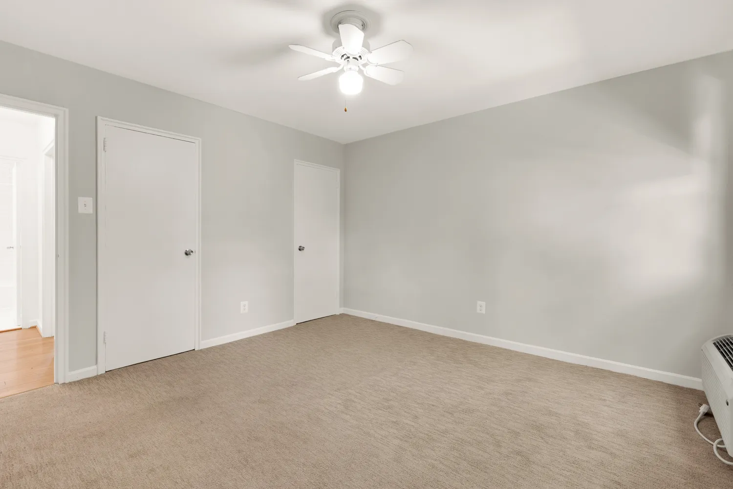 a view of an empty room