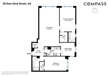 $3,150,000 | 30 East 62nd Street, Unit 4A | Lenox Hill