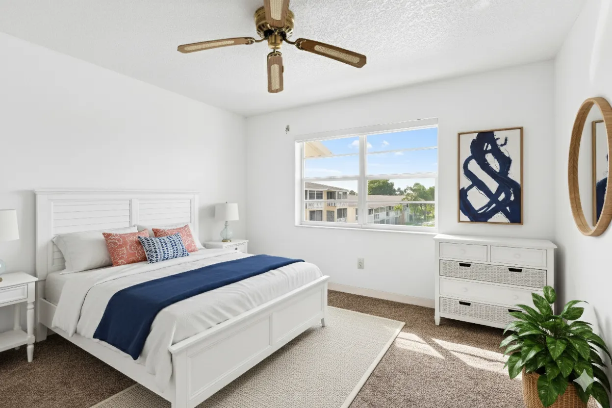 a view of a chairs and table in patio