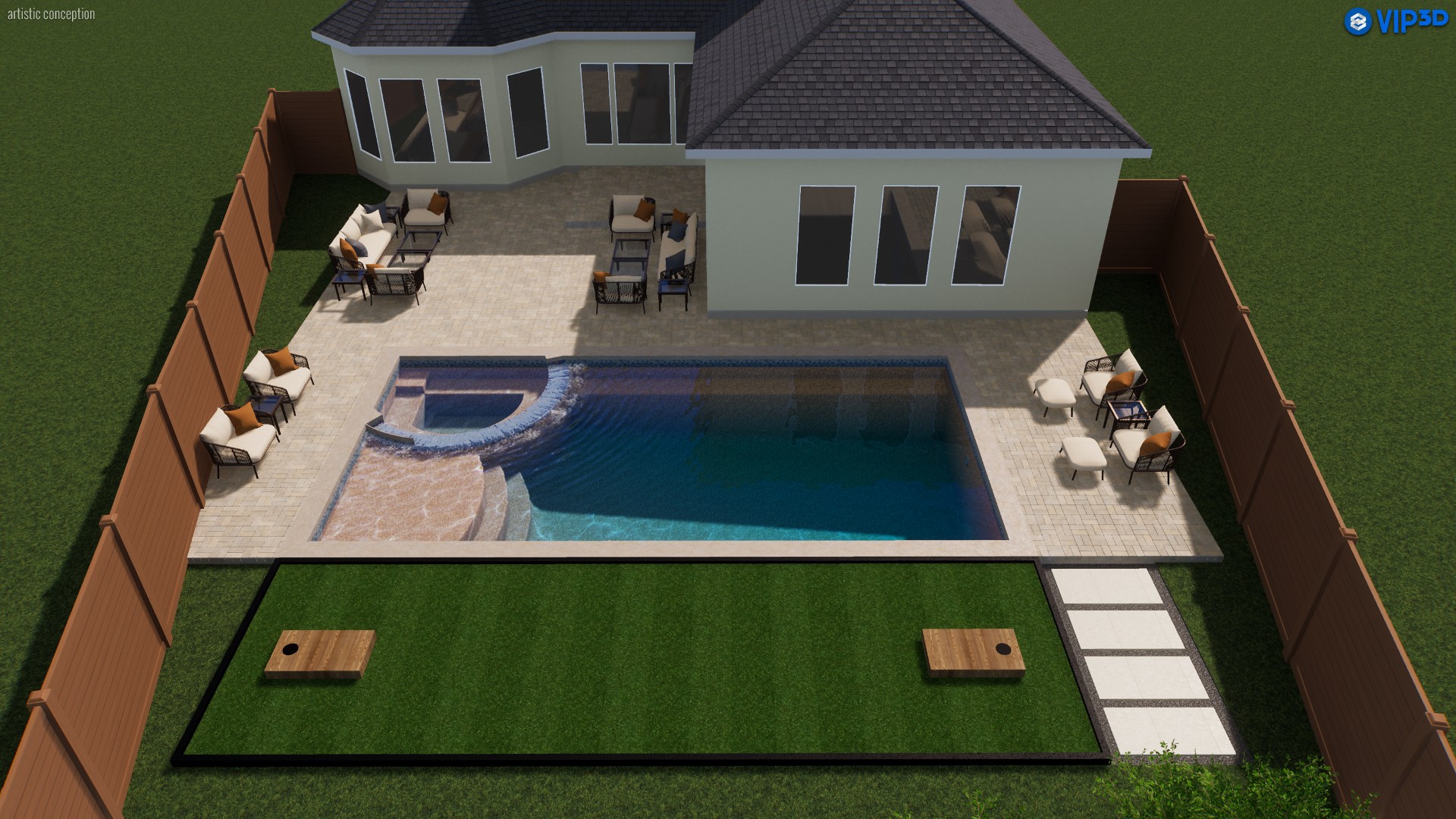 10608 Pointe View Drive Austin, TX 78738 - Photo 44 of 46 a view of house with yard